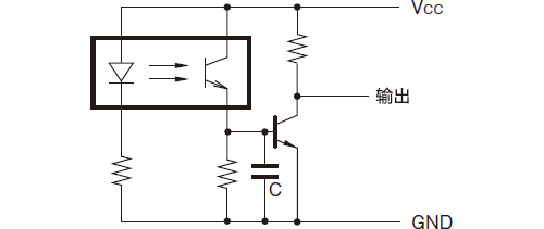 震颤防止法(1) 装入电容器C(0.01～0.02μF左右)