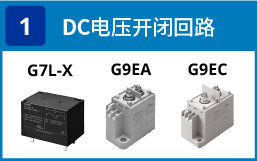 (1) DC电压开闭回路:G7L-X / G9EA / G9EC