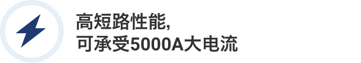 高短路性能，可承受5000A大电流