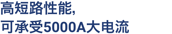 高短路性能，可承受5000A大电流